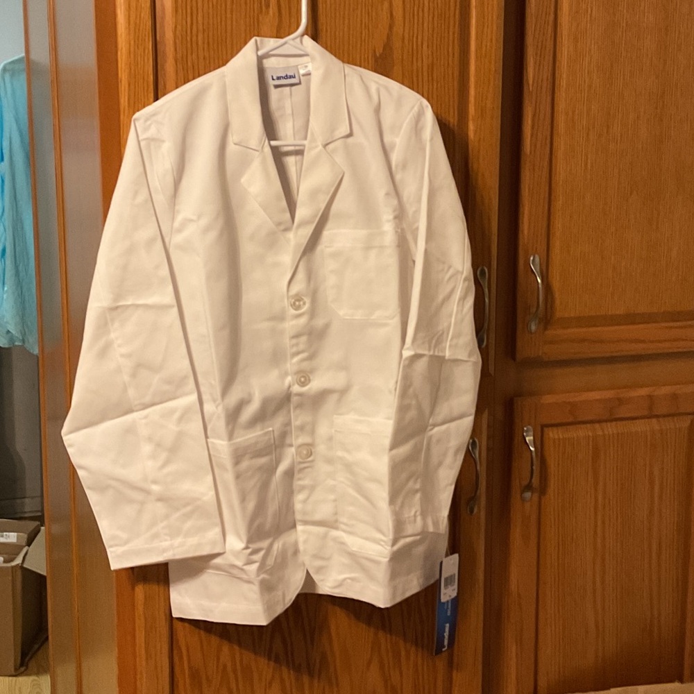 NWT lab coats by Landau size 38